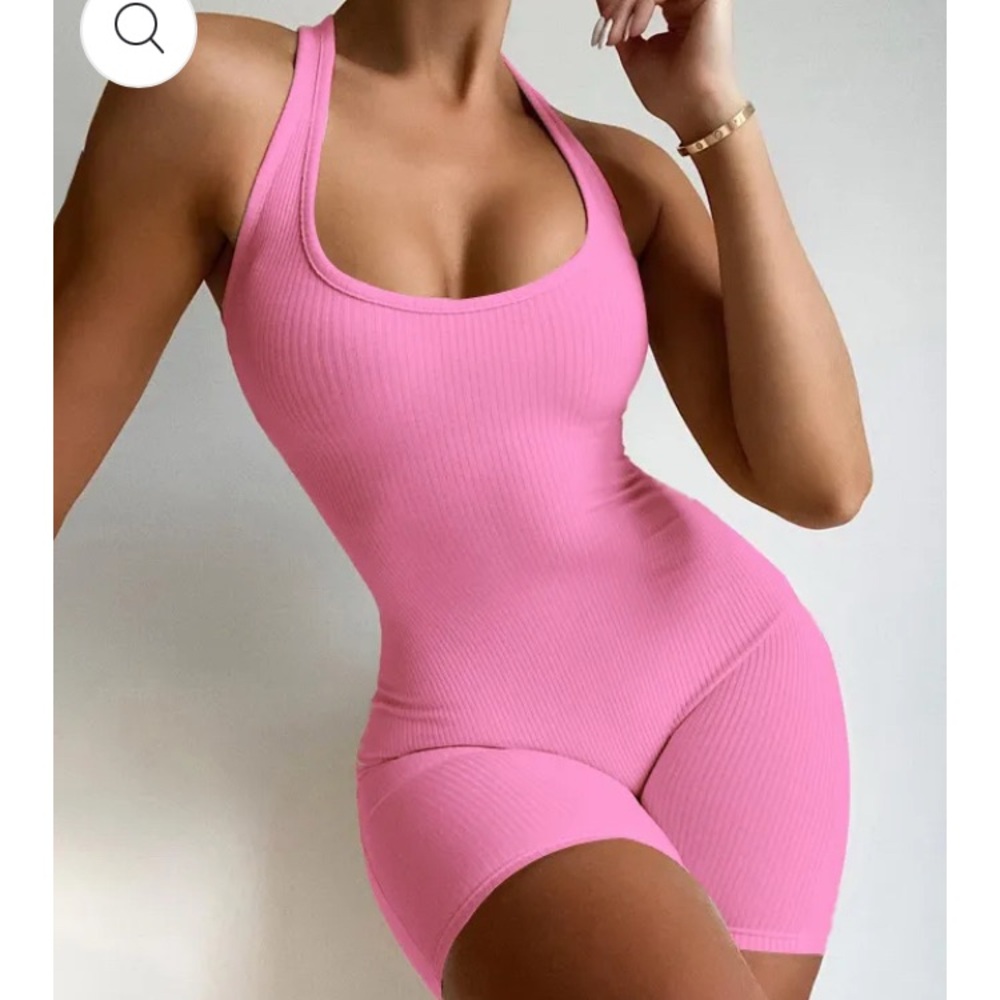 Pink Women's Bodysuit